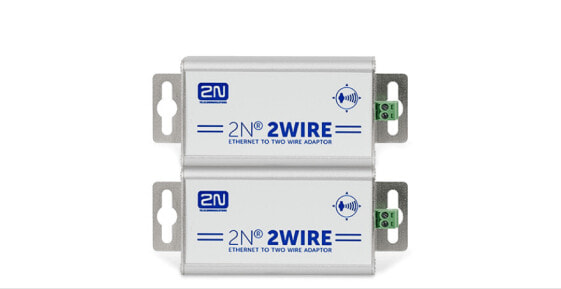 2N Telecommunications 2WIRE-SET OF 2 ADAPTORS - 100 ? - Aluminum - Metallic - 100 - 240 V - 75 mm - 40 mm - 40 mm