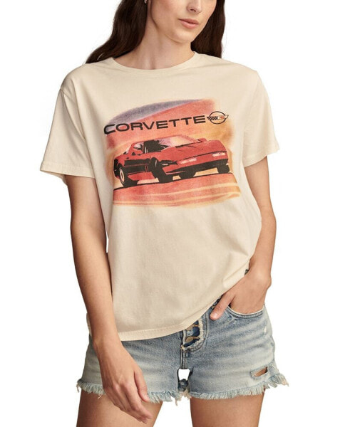 Women's Corvette Graphic Print Boyfriend T-Shirt