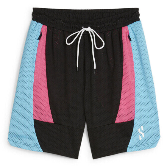 Puma Scoot X Nl Drawstring Mesh Shorts Mens Black, Blue, Pink Casual Athletic Bo