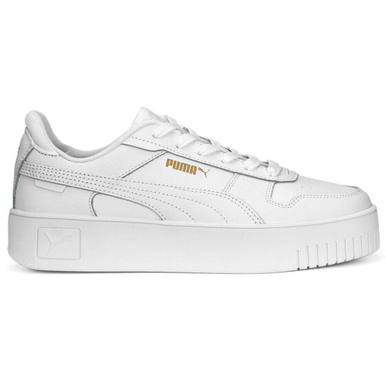 Puma Carina Street Perforated Platform Womens White Sneakers Casual Shoes 38939