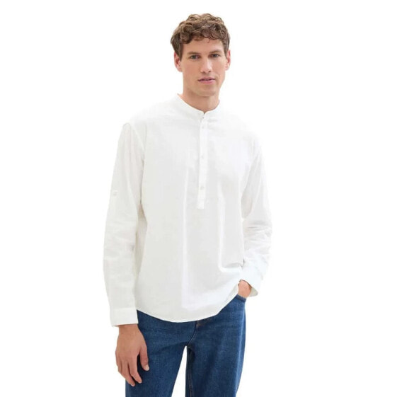 TOM TAILOR 1040158 Relaxed Cotton Linen long sleeve shirt