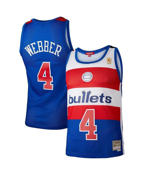 Women's Chris Webber Blue Washington Bullets Hardwood Classics 1996 Swingman Jersey