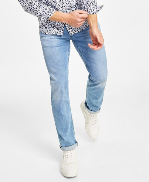 Брюки мужские I.N.C. International Concepts Light Wash Skinny Ripped Jeans, Created for Macy's