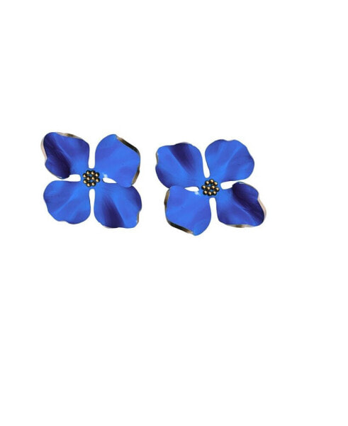 Small Floral Statement Earrings