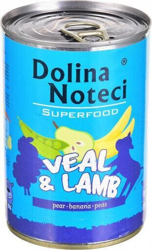 Dolina Noteci Superfood z cielęciną i jagnięciną - mokra karma dla psa - 400g