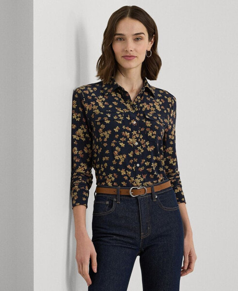 Women's Collared Floral Shirt