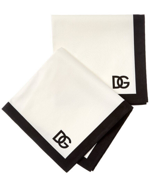 Dolce & Gabbana Set Of 2 Napkins White