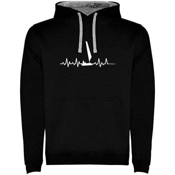 KRUSKIS Sailing Heartbeat Two-Colour hoodie