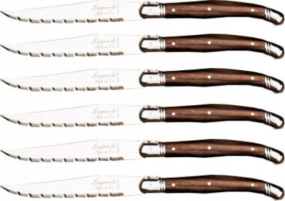 Laguiole Tradition Steak knives Laguiole Dark Wood SET 6 SdV