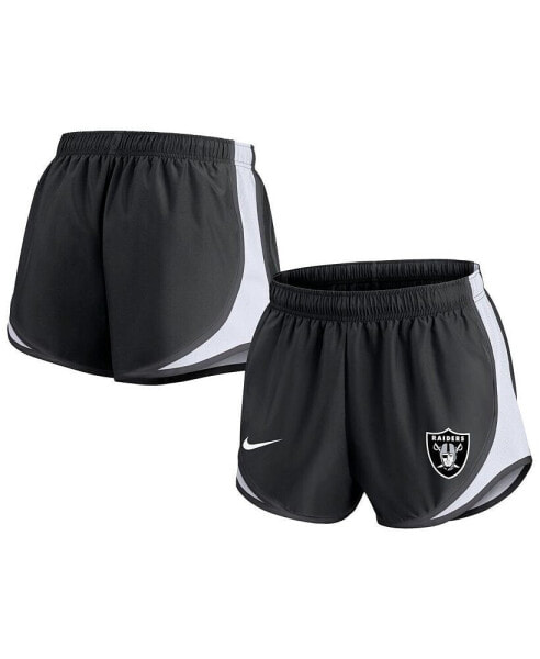 Women's Black Las Vegas Raiders Performance Tempo Shorts