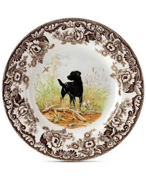 Woodland Black Lab Dinner Plate