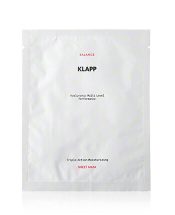 KLAPP Hyaluronic Multi Level Performance Triple Action Moisturizing Sheet Mask (3 x 20 ml)