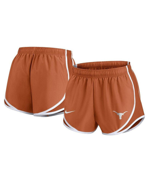 Women's Burnt Orange Texas Longhorns Primetime Tempo Performance Shorts