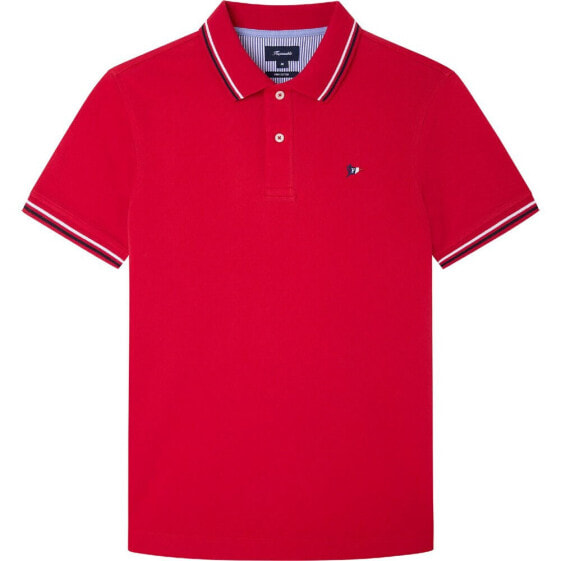 FAÇONNABLE Pima Flag short sleeve polo