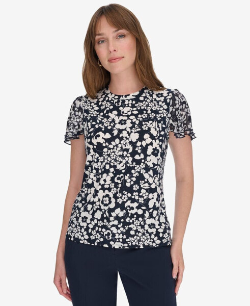 Women's Blouse with Puff Sleeves