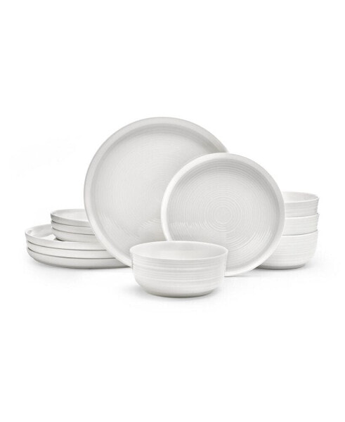 Callie Bone China 12 Piece Dinnerware Set, Service for 4