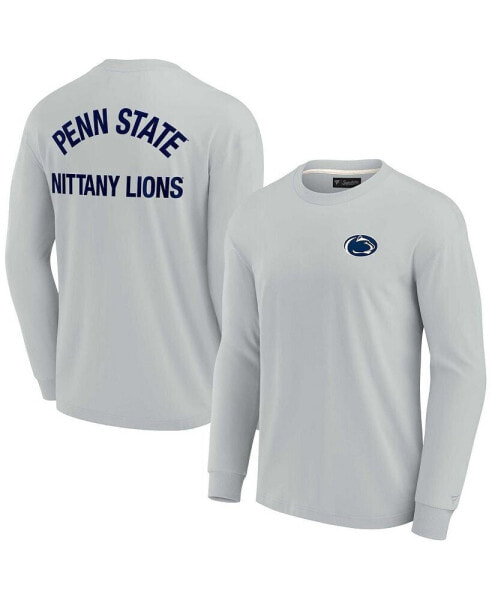 Men's and Women's Gray Penn State Nittany Lions Super Soft Long Sleeve T-shirt