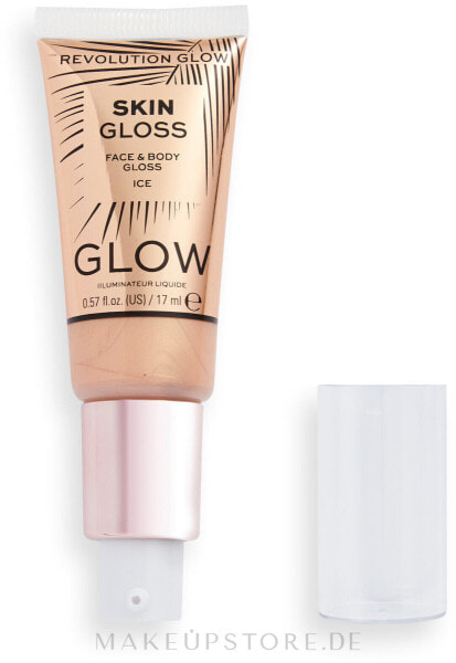 Highlighter für Geasicht und Körper - Makeup Revolution Glow Face & Body Gloss Illuminator Ice