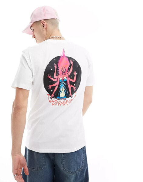 Santa Cruz danger zone t-shirt in white