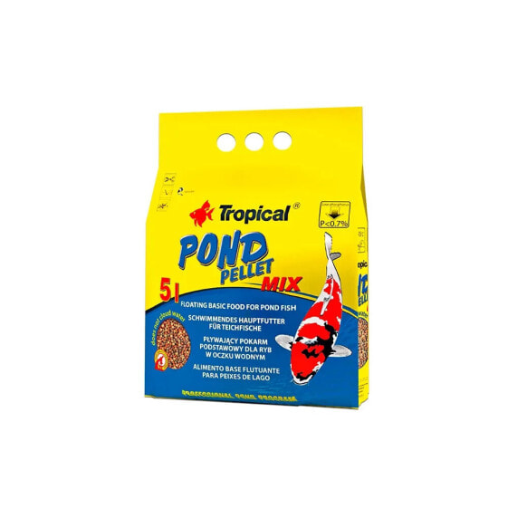 TROPICAL Pond Pellet Mix 5L 650gr fish food