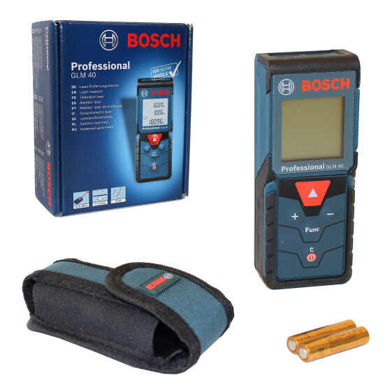 Bosch Laser-Entfernungsmesser GLM 40 Professional mit Schutztasche