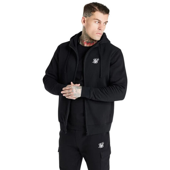 SIKSILK Essential Funnel full zip sweatshirt