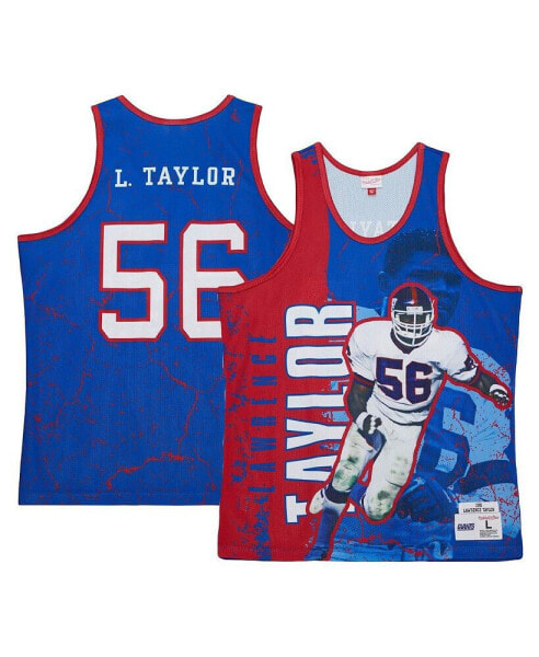 Men's Lawrence Taylor Royal New York Giants 1989 Player Burst Tank Top