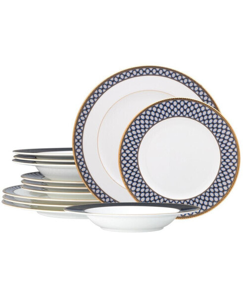 Blueshire 12-Piece Dinnerware Set, Service for 4