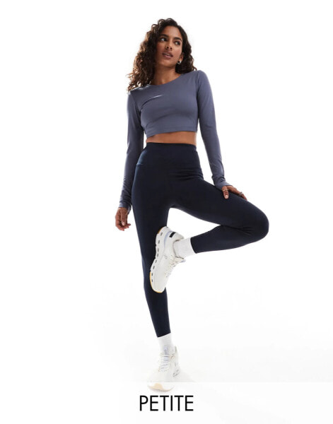 ASOS 4505 Petite Icon bum sculpt gym legging in navy