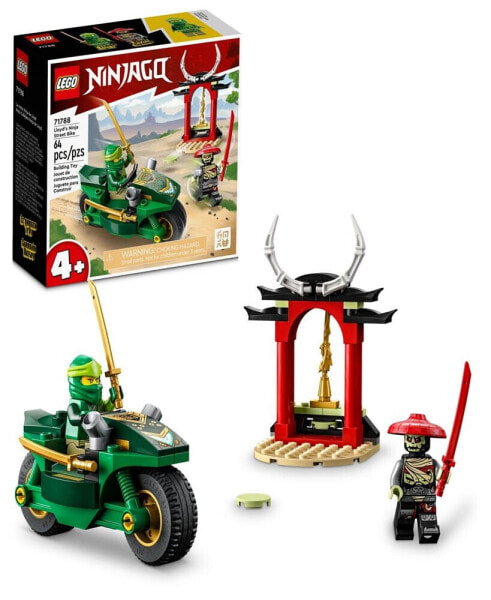 Ninjago Lloyd’s Ninja Street Bike 71788 Toy Building Set with Lloyd and Bone Guard Figures