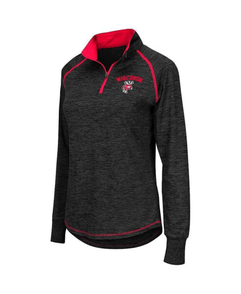 Women's Wisconsin Badgers Bikram Quarter-zip Pullover Jacket