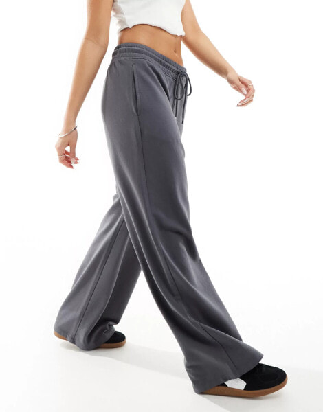 Lindex Liza lounge sweat pant in charcoal grey