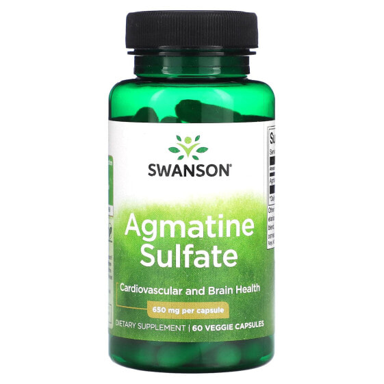 Agmatine Sulfate, 650 mg, 60 Veggie Capsules