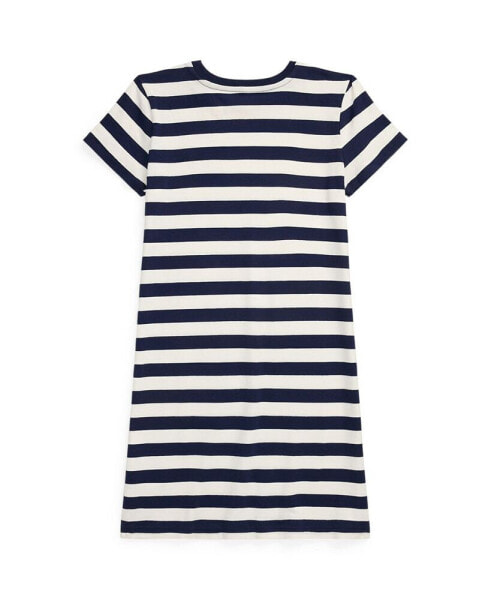 Big Girls Striped Cotton Jersey Tee Dress