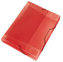 Veloflex Document Box Crystal - Red - Polypropylene (PP) - A4 - 320 mm - 230 mm - 30 mm