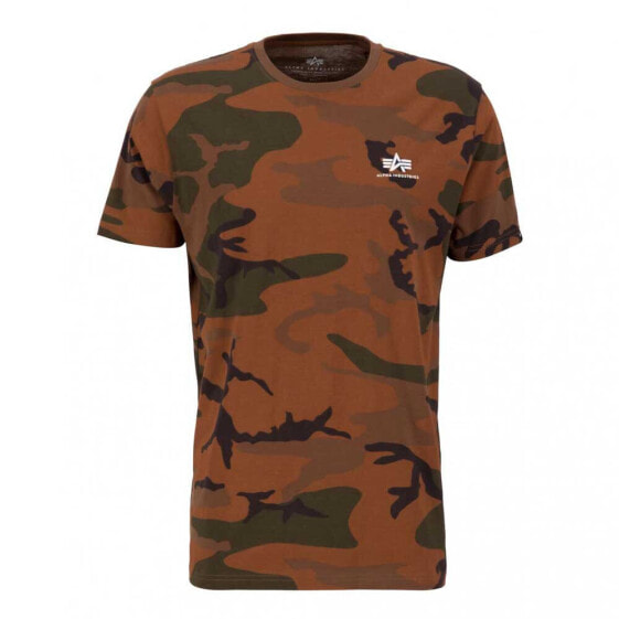 ALPHA INDUSTRIES Basic Small Logo Camo short sleeve T-shirt