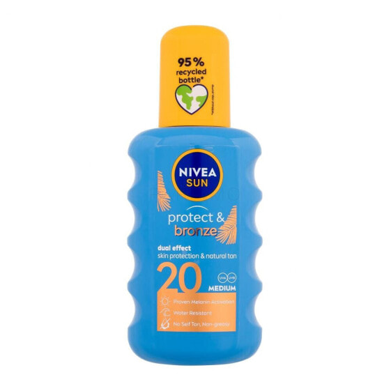 Nivea Sun Protect & Bronze Sun Spray SPF20 200 ml sonnenschutz wasserfest unisex