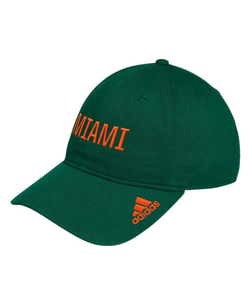 Men's Green Miami Hurricanes Locker Room Wordmark Slouch Adjustable Hat