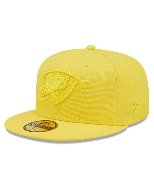 Men's Yellow Oklahoma City Thunder Color Pack 59FIFTY Fitted Hat