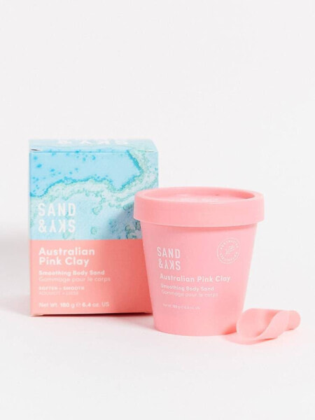 Sand & Sky Australian Pink Clay Smoothing Body Sand 180g