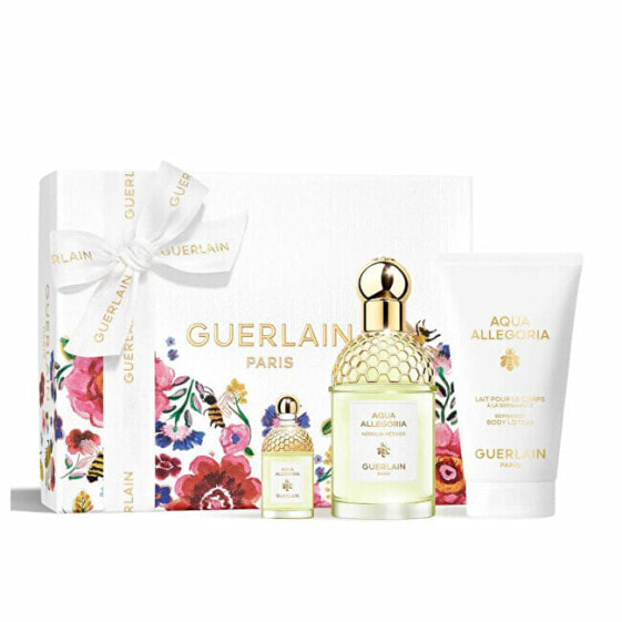 Guerlain Aqua Allegoria Nerolia Vetiver Набор: Туалетная вода 75 мл + Лосьон для тела 75 мл + Туалетная вода в дорожном формате 7.5 мл