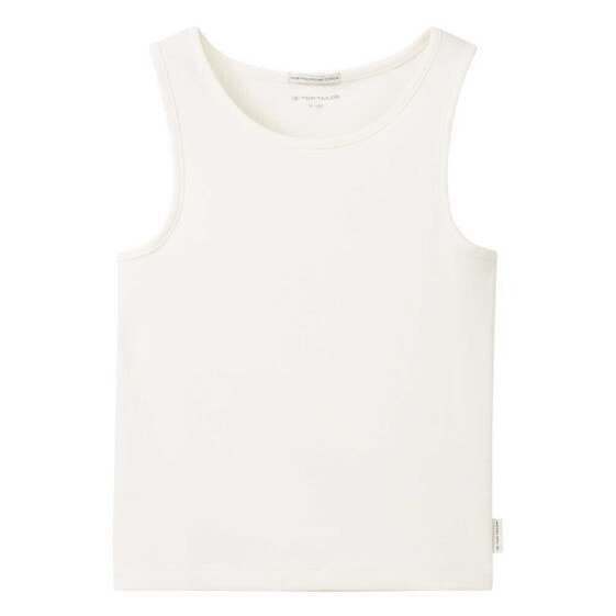 TOM TAILOR Cropped Rib sleeveless T-shirt