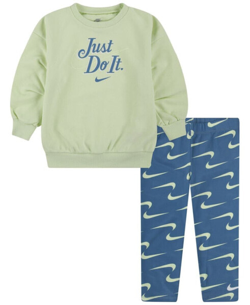 Toddler Girls 2-Pc. New Impression Graphic Sweatshirt & Leggings Set