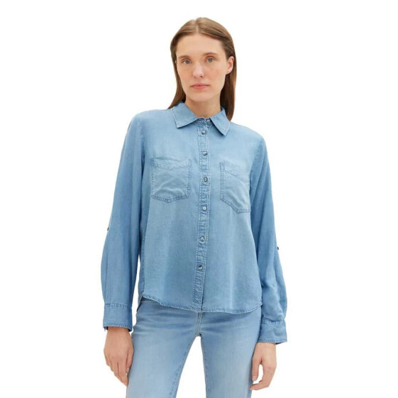 TOM TAILOR 1041221 Denim Look Blouse