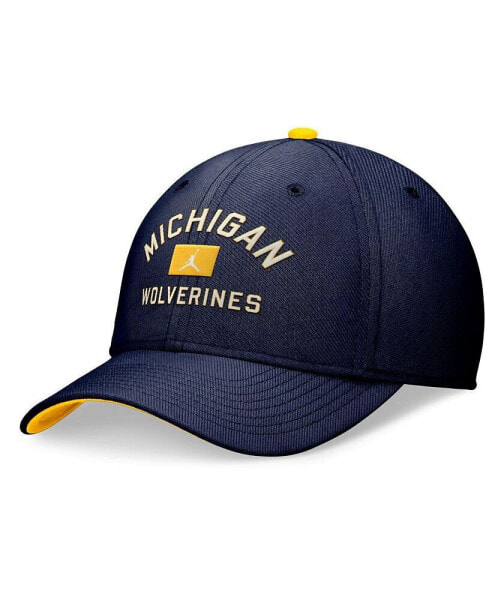 Men's Navy Michigan Wolverines Primetime Swoosh Flex Hat