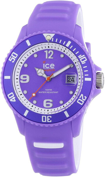 Ice-Watch Unisex - Armbanduhr Sunshine Analog Quarz Silikon neon violett SUN.NVT.U.S.14