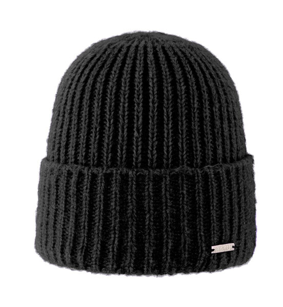 ARECO Damen Fleecy Beanie 7610 schwarz Mütze Wintermütze