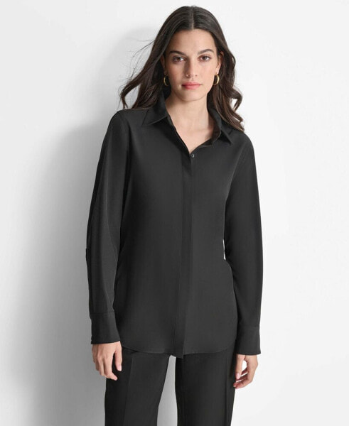 Women's Button-Front Blouse