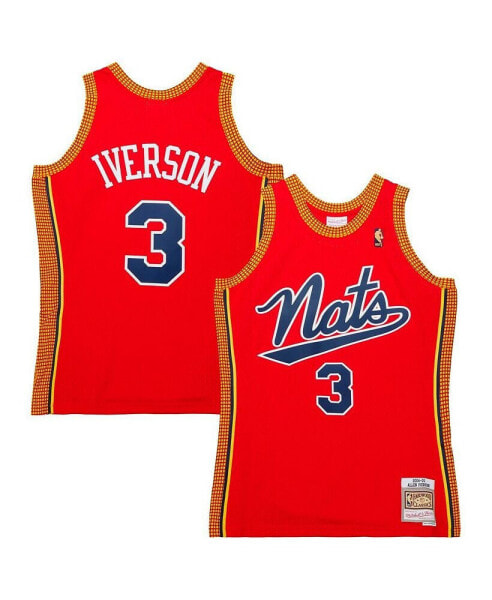 Men's Allen Iverson Red Philadelphia 76ers 2004/05 Hardwood Classics Swingman Jersey