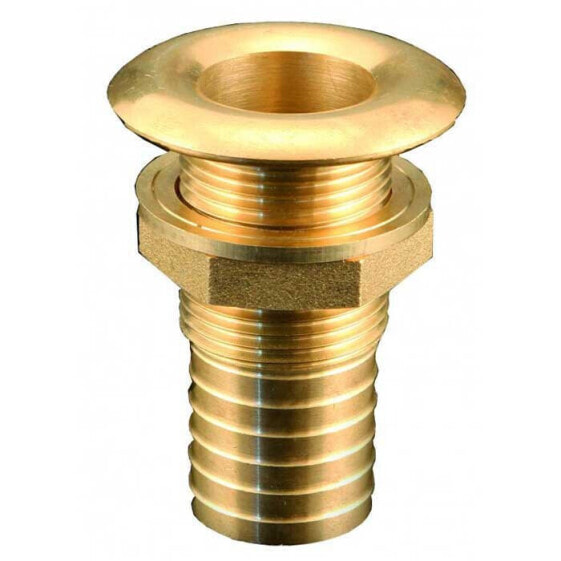 OEM MARINE 25 mm Hose Connection Brass Thru-Hull